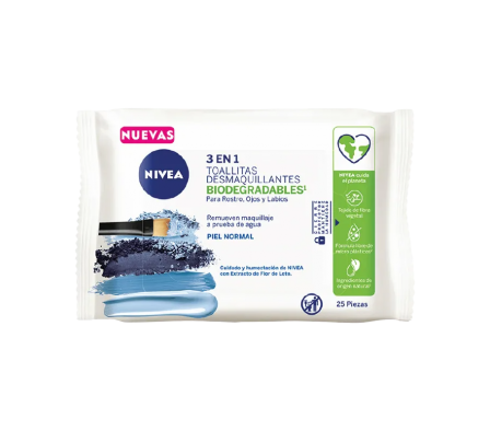 Toallitas Desmaquillantes 3 en1 Piel Normal Nivea 