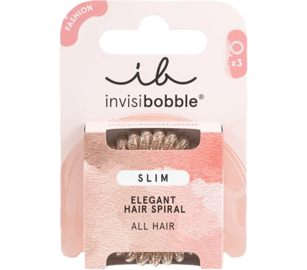 InvisiBobble Slim Of Bronze and Beads 3pcs