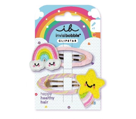 InvisiBobble Snap Clip Kids Happy Sky 2pc