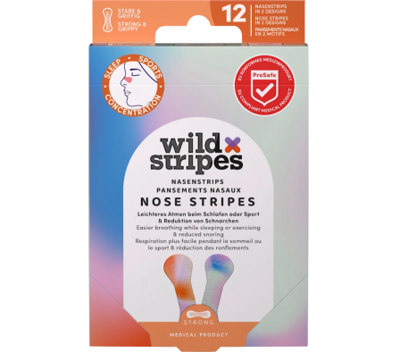 Wild Stripes Curitas P/ Nariz 12 Unidades.