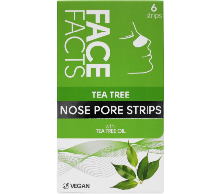 FaceFacts Bandas p/Poros de Nariz Tea Tree 6 pcs
