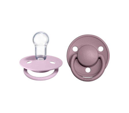Bibs Chupete De Lux Dusky Lilac/Heather 0-3años 2u