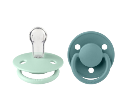 Bibs Chupete DeLux NordicMint/IslandSea 0-3años 2u