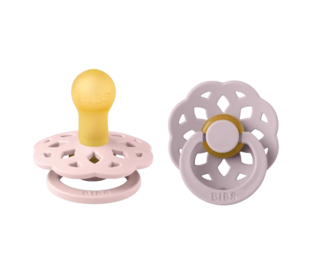 Bibs Chupete Boheme Blossom/Dusky Lilac 0m+ 2 Unid