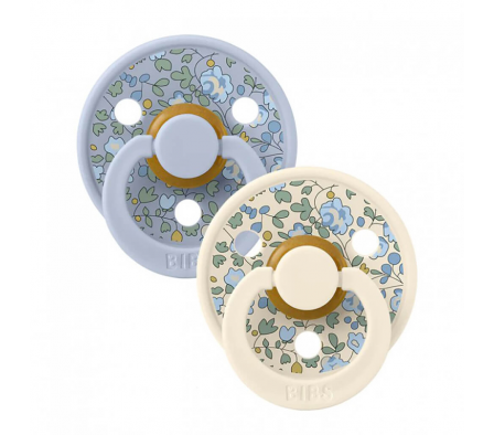 Bibs Chupete Colour Dusty Blue Mix 0/6M 2 Unidades