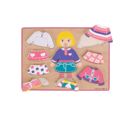 BigJigs Rompecabezas de Vestir Niña
