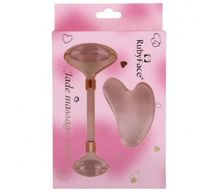 Ruby Face Jade Roller + Guasha