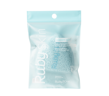 RubyRose Esponja Exfoliante Puff Clean Girl Celest