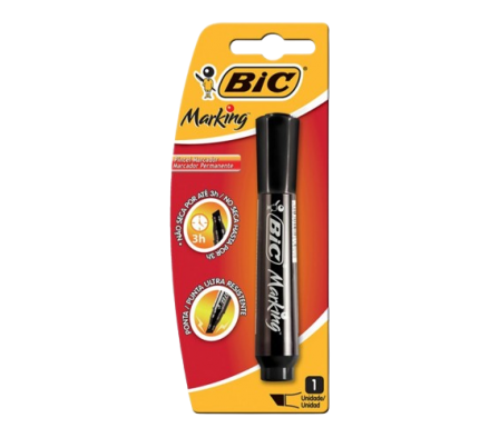 Bic Marcador Permanente Negro 