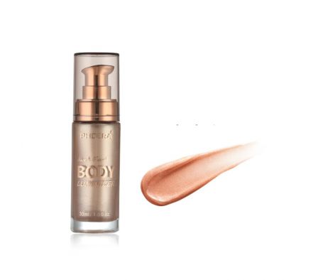 Phoera Body Glow Luminizer Rose Gold