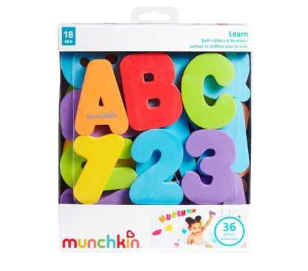Munchkin Juego de Letras para Baño 36Un.