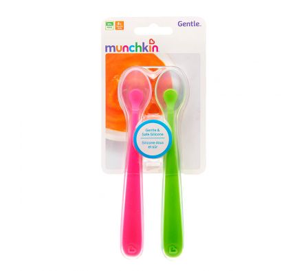 Munchkin Set de 2 Cucharas de Silicona Gentle 