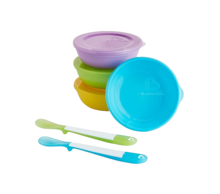 Munchkin Juego de Bowls + Tapa + 2 Cucharas 
