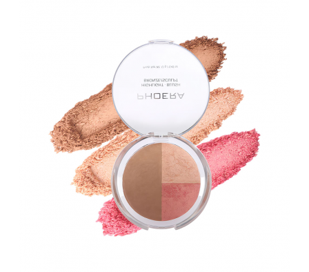 Phoera Paleta Satinado Finish 3 en 1 Light 002
