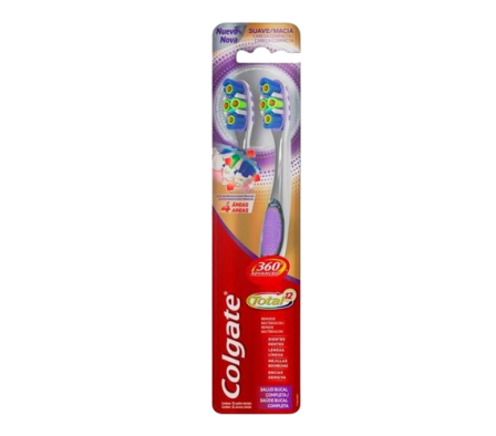 Colgate Cepillo Dental Total Advance 360 x2 Un. 