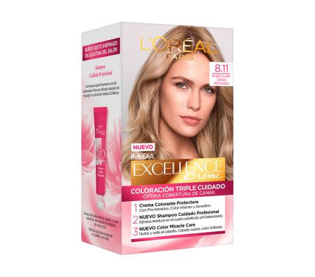 Loreal Excellence Tinte Rubio Ceniza N8.11