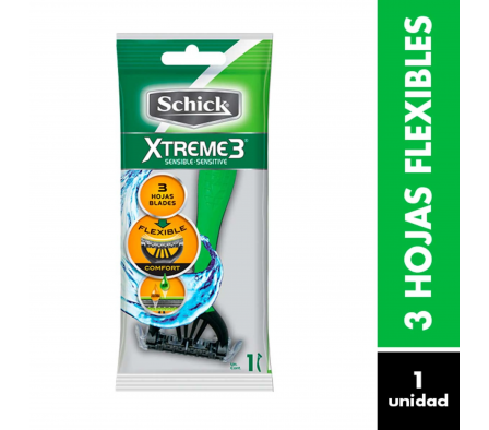Schick Maquina de Afeitar Xtreme x 3 Unidades