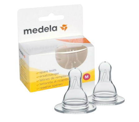 Medela Tetina Flujo Medio M 2 Unidades.