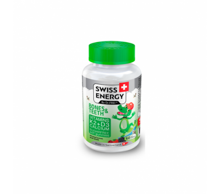 Swiss Energy Gummies Huesos y Dientes 60 Unidades