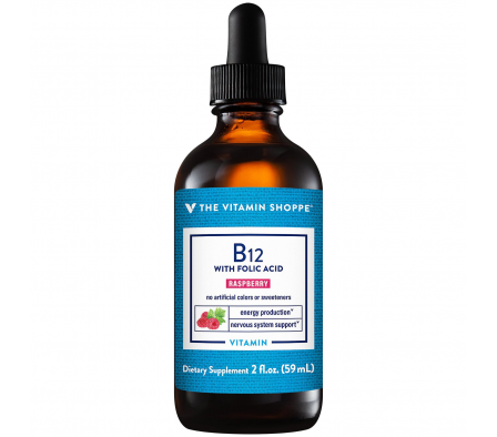 The Vitamin Shoppe Vitamina B12 Frambuesa - 59 ml