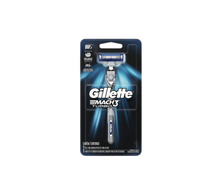 Gillette Mach Maquina de Afeitar + 3 Cartcuhos