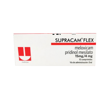 Supracam Flex Meloxicam 15mg Pridinol Mesilato 10 