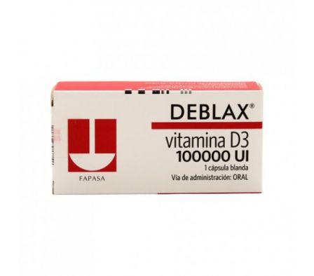 Vitamina D3 (Colecalciferol) 100,000 UI 1 Capsula