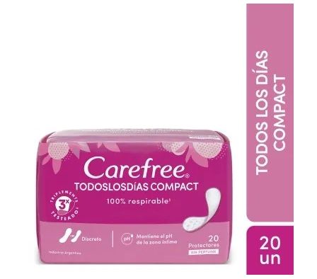 Carefree Todos Los Días Compact 20 Unidades