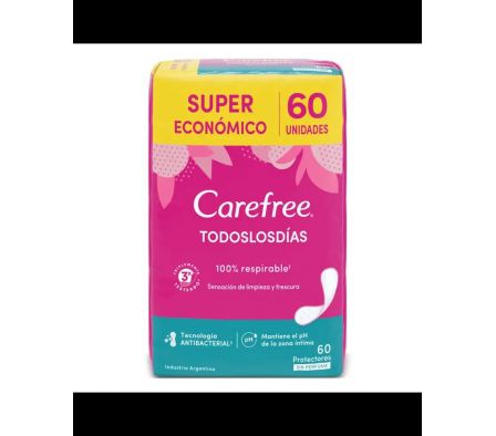 Carefree Todos Los Días 60 Unidades