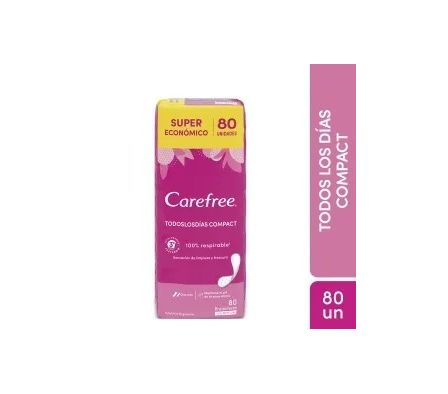 Carefree Todos Los Días Compact 80 Unidades