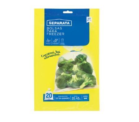 Separata Bolsa P/ Freezer 35x45 20 Unidades.
