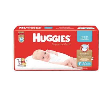 Huggies Pañal Supreme Care P 30 unidades