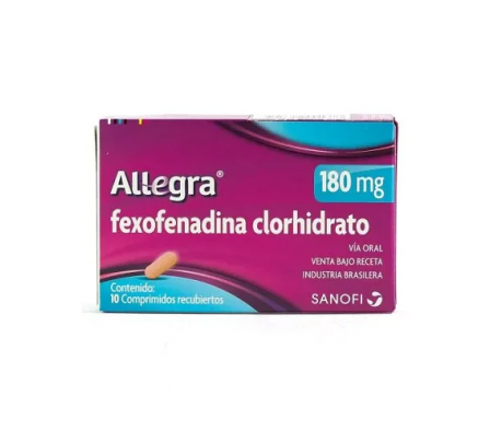 Allegra Fexofenadina Clorhidrato 180mg  10 Compri
