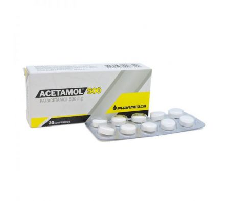 Acetamol Paracetamol 500mg 20 Comprimidos 