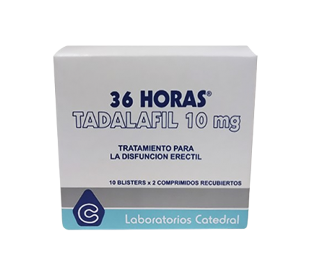 36 Horas Tadalif 10mg 2 Comprimidos Recubiertos