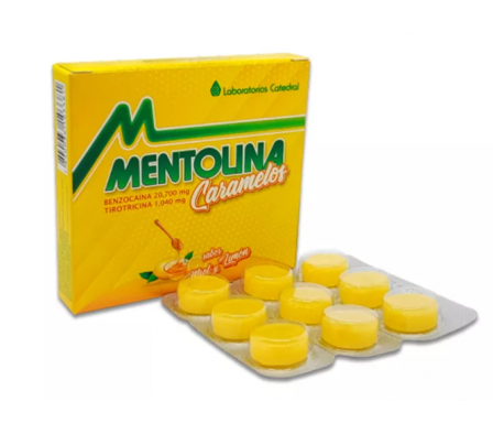 Mentolina Caramelos Sabor Miel y Limon 9 Caramelos