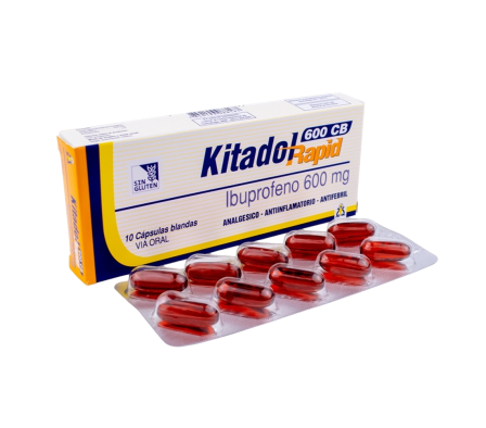Kitadol Rapid 600 CB 10 Cápsulas Blandas