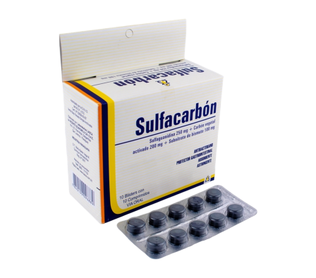 Sulfacarbón 10 Comprimidos
