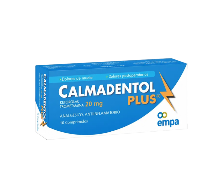 Calmadentol Plus 20mg x 10 Comprimidos