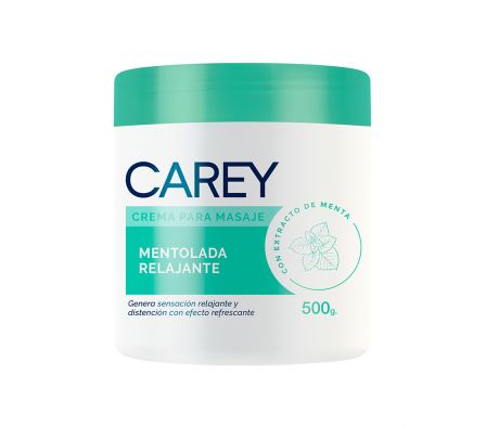 Carey Crema Para Masaje Mentolada Relajante 500g