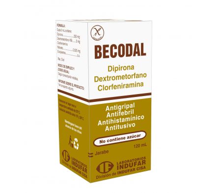 Becodal Dipirona Dextrometorfano Clorfen. 120ml 