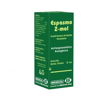 Espasmo Z-Mol Gotas Frasco Gotero   