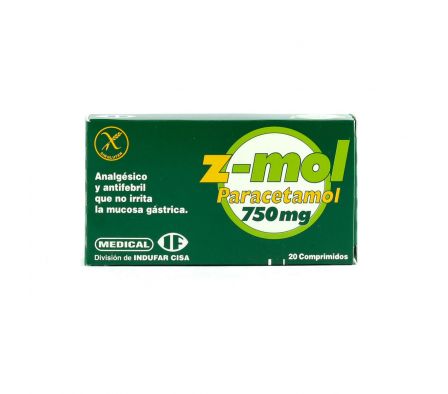 Z-Mol 750mg. Comprimidos Caja       