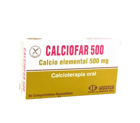 Calciofar 500 Comprimidos Revestidos Caj          