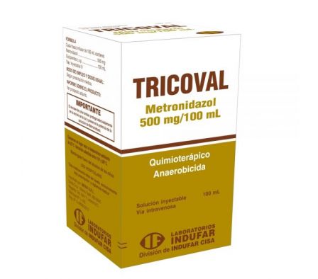 TRICOVAL INYECTABLE FRASCO INFUSORX100ML
