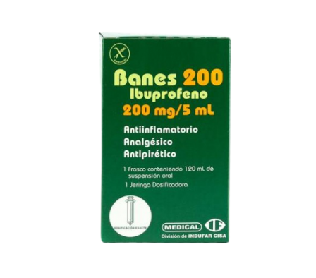 Banes 200 Ibuprofeno Suspensión 120ml
