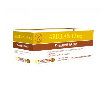 Ardilan 10mg Enalapril 10mg 100 Comprimidos