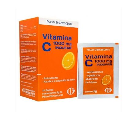 Vitamina C 1000mg  Naranja Sobre 5gr