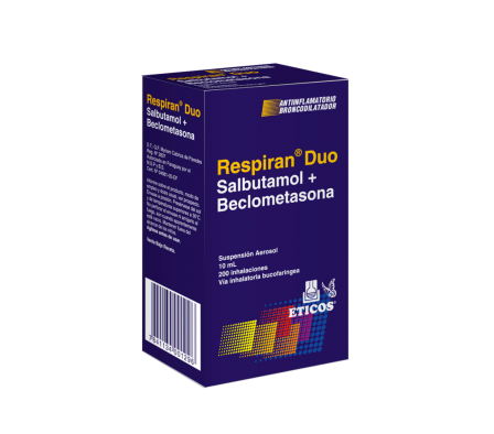 Respiran Duo Suspensión 10mL 200 Inhalaciones