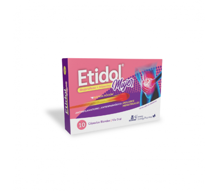Etidol Ibuprofeno Mujer 10 Cápsulas Blandas